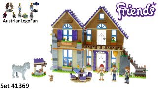 Lego Friends 41369 Mia´s House Speed Build [upl. by Donoho]