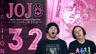 SOS Bros React  JoJos Bizarre Adventure Part 5 Episode 32  Buccelati vs Secco [upl. by Adna]