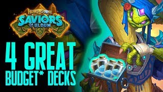 4 Great Budget Decks for Saviors of Uldum  Hearthstone Expansion  Dekkster [upl. by Katharine588]