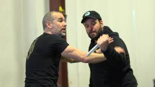 KNIFE DEFENSE SURVIVAL TRAINING WITH NICK DROSSOS [upl. by Niowtna10]