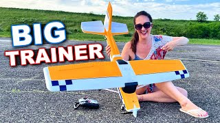 EASY FLIGHT Mode ACTIVATED  UNDER 200 RC Trainer Plane  FMS Ranger 1220mm [upl. by Hallsy]