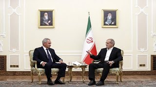 Iran and Russia discuss key issues during Shoigus visit [upl. by Ardiedak495]