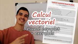 🔥Calcul vectoriel dans le plan  Tronc commun Résumé complet avec exercices [upl. by Assilam92]