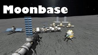 Kerbal Space Program  Moonbase completed [upl. by Magbie]