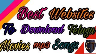 Best Websites To Download Telugu Movie mp3 Songs [upl. by Hayarahs]