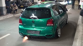 VW Polo GTI shooting Flames w Bangs and accelerations [upl. by Florella]