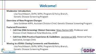 A Clinical Overview of cfDNA Screening CA Prenatal Program Screening Webinar 1 90 minutes [upl. by Eiba705]