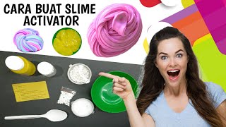 Cara membuat slime activator  Cuma dua bahan dan di jamin anti gagalaman krna ini anti bakteri [upl. by Carleen]