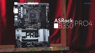 Обзор материнской платы ASRock B350 pro4 в 4K [upl. by Annola]