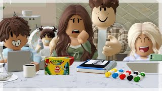 Home School Online Morning Routine BUSY  Roblox Bloxburg Family Roleplay [upl. by Fricke]