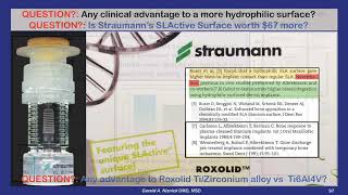 Is there any clinical significance to Straumanns claim that SLActive surface reduces healing time [upl. by Eachelle475]