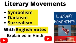 Symbolism Surrealism and Dadaism in English literature in Hindi  What is SurrealismDadaism art [upl. by Caputo]