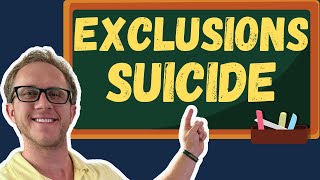 Coverage Exclusions  Suicide  Life Insurance Exam Prep [upl. by Eerazed706]