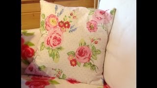 Make a cushion cover in 30 minutes part 1 [upl. by Sclar]