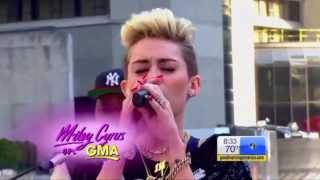 Miley Cyrus  We Cant Stop Live on Good Morning America GMA [upl. by Ycnej512]