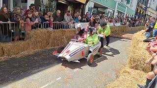 BIDEFORD SOAP BOX RACE THE CAPERTNERS FAIL AT 3RD RAMP IN SLOW MO ON 7TH JULY 2024 [upl. by Enriqueta]