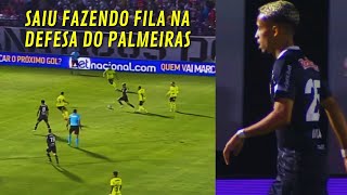 MATHEUS GONÇALVES ENTROU DRIBLANDO GERAL DA DEFESA  Matheus Gonçalves vs Palmeiras [upl. by Attoynek]