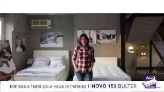 Matelas INOVO150  AXION 150 BULTEX testé par Melissa allomatelas [upl. by Pfeifer819]