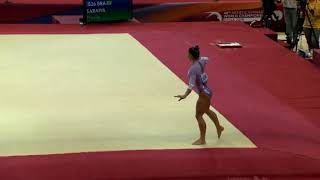 Flavia Saraiva BRA Floor Team Finals 2018 Doha World Championships [upl. by Tati]