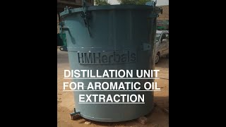 Distillation Unit for aromatic oil extraction like HMHerbals essentialoil palmarosa distillation [upl. by Eugenle]