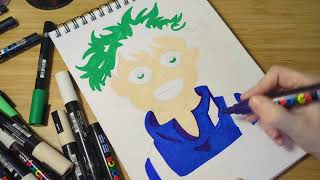 Drawing Deku from my hero academia [upl. by Nivets]