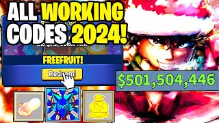 NEW ALL WORKING CODES FOR BLOX FRUITS IN 2024 ROBLOX BLOX FRUITS CODES [upl. by Eerrehc]