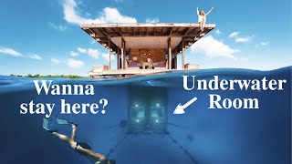 Underwater Room  Expensive Hotel  Luxury Travel  Zanzibar Island Africa  Bucket List Experience [upl. by Yggep]