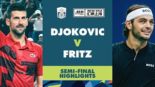 Novak Djokovic vs Taylor Fritz SemiFinal Highlights  Rolex Shanghai Masters 2024 [upl. by Camala814]