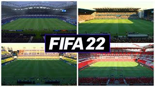 FIFA 22  All New Official Stadiums Gameplay [upl. by Christiansen]