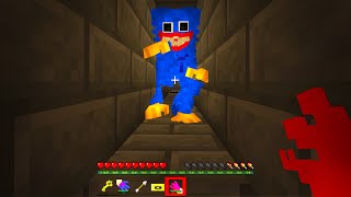 Huggy Waggy chases me in minecraft PE Poppy Playtime addon [upl. by Eizzik929]