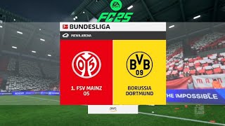 1 FSV Mainz 05 vs Borussia Dortmund Bundesliga 2425 9 NOV ⚽ EA FC 25 eafc25 easportsfc [upl. by Myrtia253]