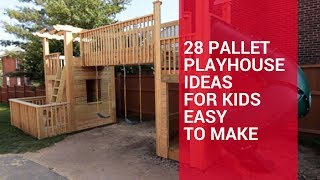 28 Pallet Playhouse Ideas For Kids [upl. by Lucian]