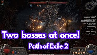 Two bosses defeated at once  Ekbab and Iktab  Path of Exile 2 [upl. by Enixam]