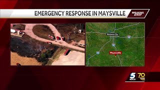 3 injured after pipeline explosion in Maysville emergency management officials say [upl. by Anrehs]