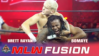 Brett Rayan takes on Bomaye new member with some style  MLW Fusion  mlw mlwfusion prowrestling [upl. by Haldi]