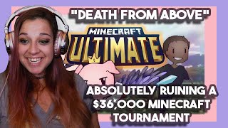 Bartender Reacts Death From Above Absolutely Ruining a 36000 Minecraft Tournament by Technoblade [upl. by Anedal640]