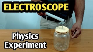 Electroscope Science Experiment 🙂 science physics umeshrajoria [upl. by Navap]