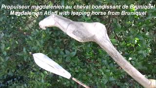 Propulseur magdalénien au cheval bondissant de Bruniquel  Magdalenian Atlatl horse from Bruniquel [upl. by Rooker]