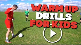 Soccer Drills  Warm Up Soccer Drills For Kids  U12U10U8U6 [upl. by Acebber231]