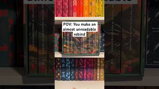 Rebinding the Harry Potter series into a single book harrypotter rebinding thatsmybookshelf [upl. by Ahsenak]