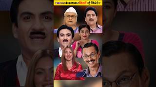 Tmkoc के कलाकार कितने पढ़े लिखे हैं tmkocfacts avifact jhethalal [upl. by Nestor784]