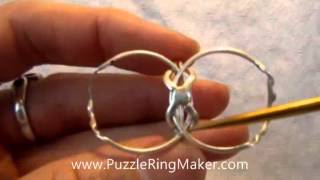 4 Band Puzzle Ring Solution  PuzzleRingMakercom [upl. by Dana]