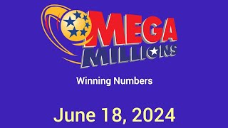 Today Mega Millions Results June 18 2024 [upl. by Lauree689]