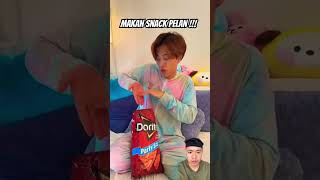 Makan snack pelan pelan funny alanchikinchow memes alanarmy comedy spiderman challenge [upl. by Elrem]