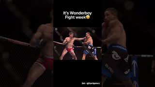 We are finally blessed with another Wonderboy fight 🤩 mma ufc wonderboy ufc307 prelims [upl. by Beera]