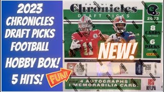 2023 Panini Chronicles Draft Picks Football 🏈 5 Hits Per Box New Release 2023 Draft Class [upl. by Thomasa918]