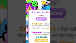 New psx pet how to get it is to transfer cosmic axolotl to psx 99 there rare pet￼ [upl. by Ecinaej]