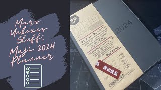 Unboxing Muji 2024 Planner [upl. by Trow]