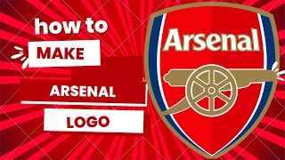 How to make Arsenal logo on illustrator [upl. by Comstock]