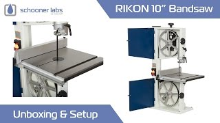 Rikon 10quot Bandsaw Unboxing amp Setup [upl. by Kcolttam]